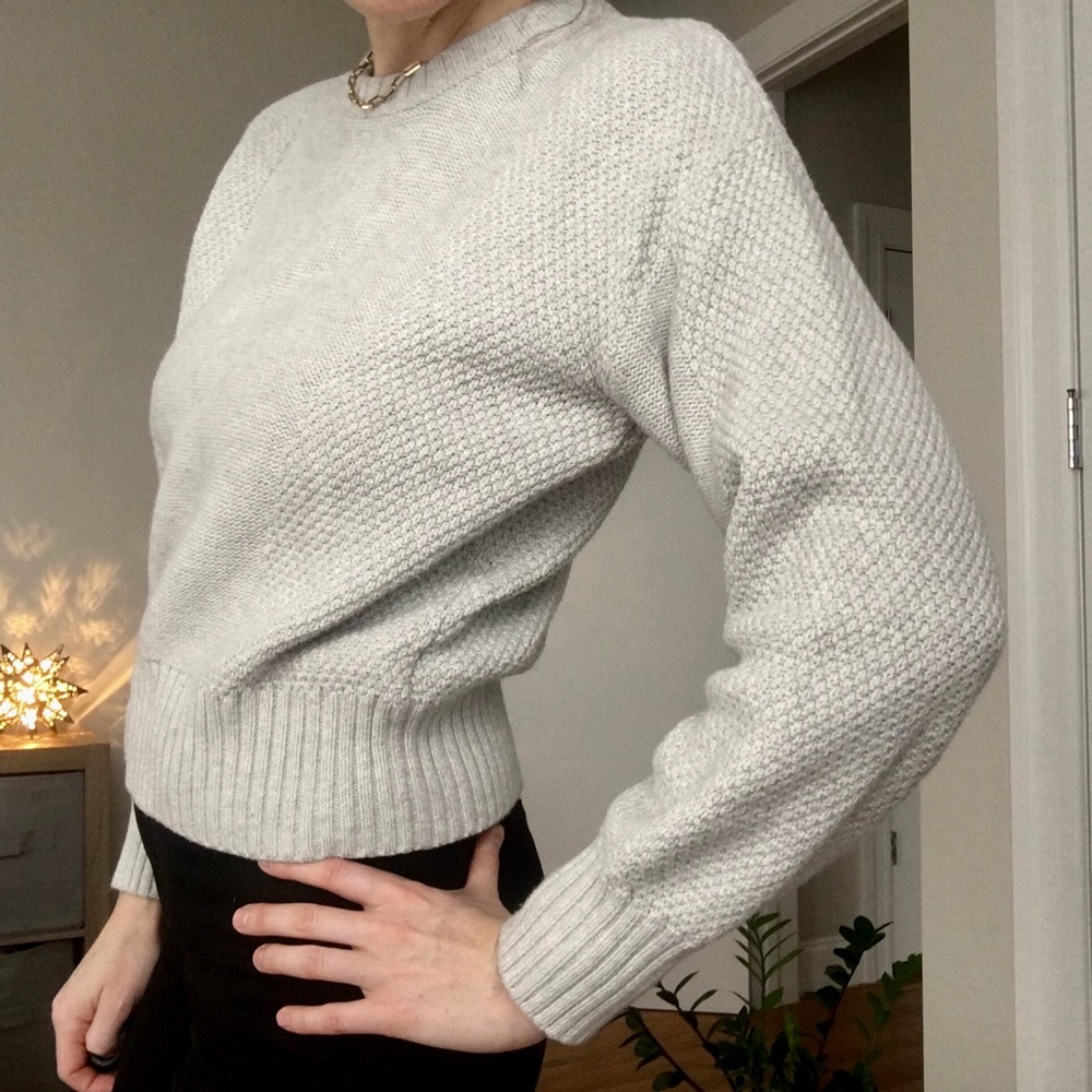 GAP cropped grey sweater - Picture 1 of 4